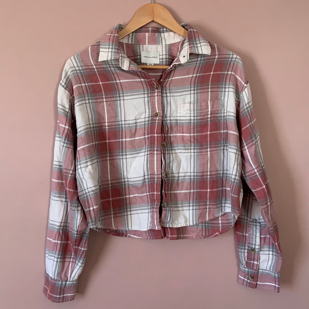 ‘American Eagle’ Crop Button Up!! - image 3